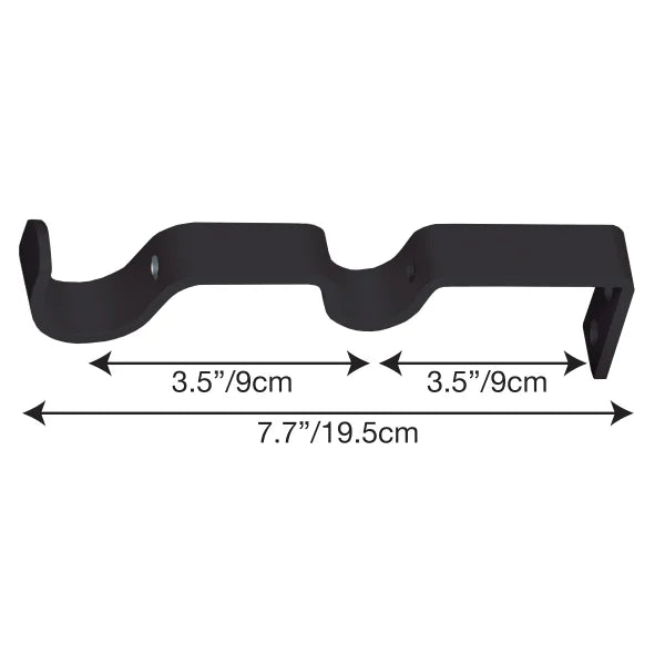 Versailles Imperial Ringlets Finial Double Curtain Rod Set