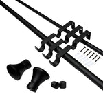Versailles Imperial Flare Finial Double Curtain Rod Set