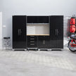 NewAge Products Performance Diamond Plate Series Garage Cabinets, 7-piece Set