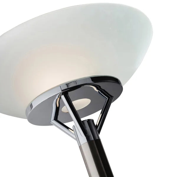Expo Floor Lamp, Brushed Steel