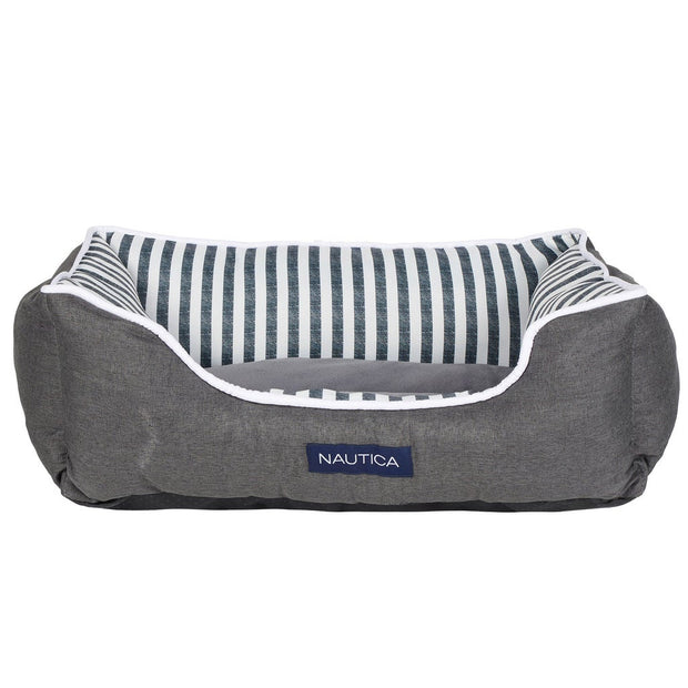 Nautica Twill Sofa Style Pet Bed - Grey