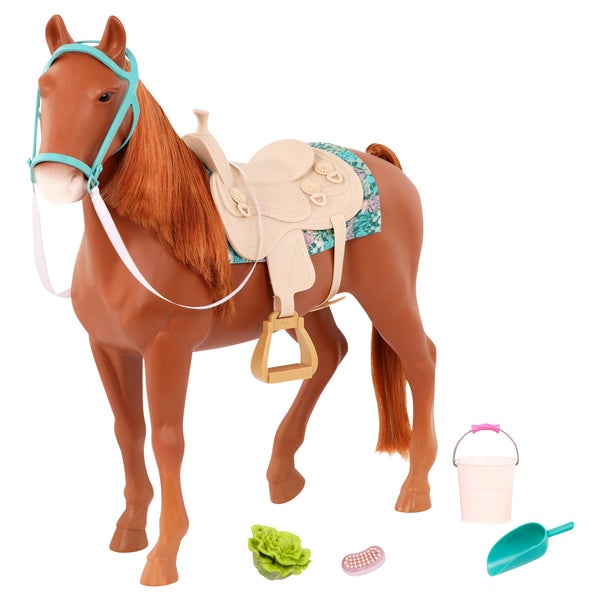 Our Generation 18-inch Doll and Horse Set - Daria and Saddlebred Horse