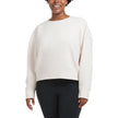 Danskin Women's Wave Jacquard Long Sleeve Crew