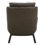 Aiden & Ivy Top-grain Leather Slipper Chair