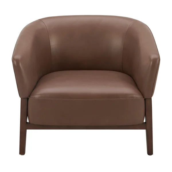 Aiden & Ivy Top-grain Leather Armchair