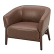 Aiden & Ivy Top-grain Leather Armchair
