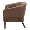 Aiden & Ivy Top-grain Leather Armchair