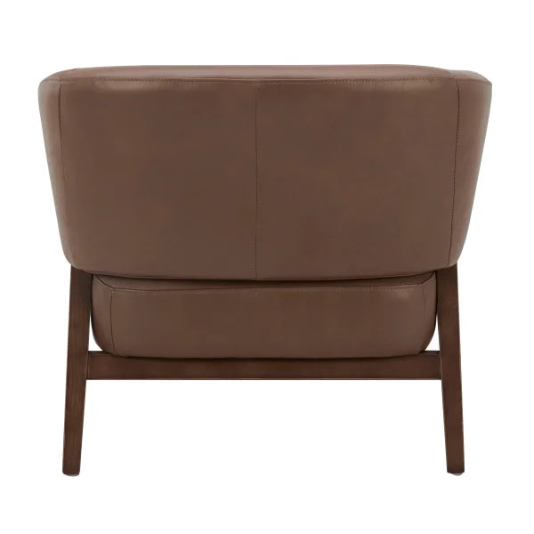 Aiden & Ivy Top-grain Leather Armchair