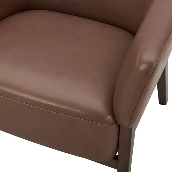 Aiden & Ivy Top-grain Leather Armchair