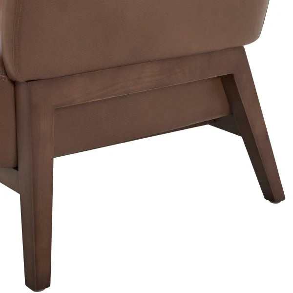 Aiden & Ivy Top-grain Leather Armchair