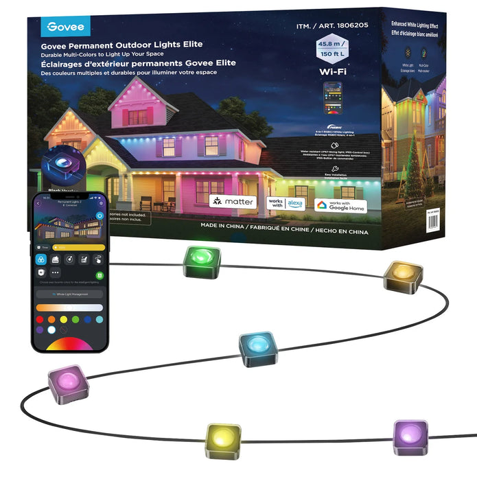 Govee Permanent Outdoor Lights Elite, 150 FT