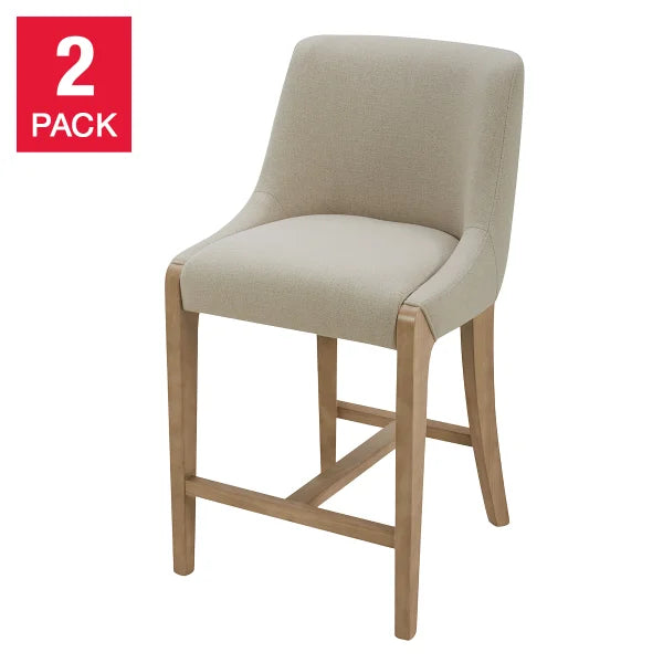 Aiden & Ivy Fabric Counter Stool, 2-pack