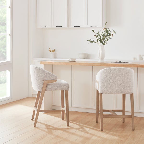 Aiden & Ivy Fabric Counter Stools, 2-pack