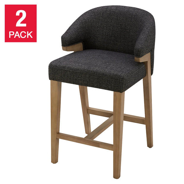 Aiden & Ivy Fabric Counter Stool, 2-pack