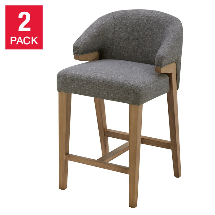 Aiden & Ivy Fabric Counter Stool, 2-pack