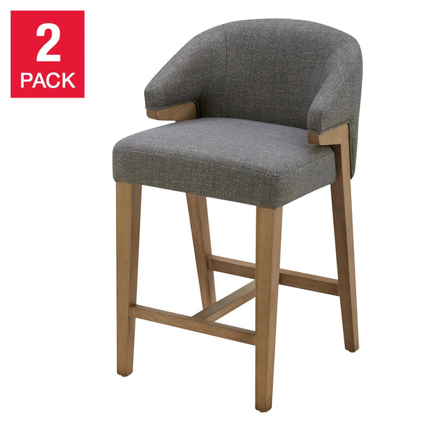 Aiden & Ivy Fabric Counter Stool, 2-pack