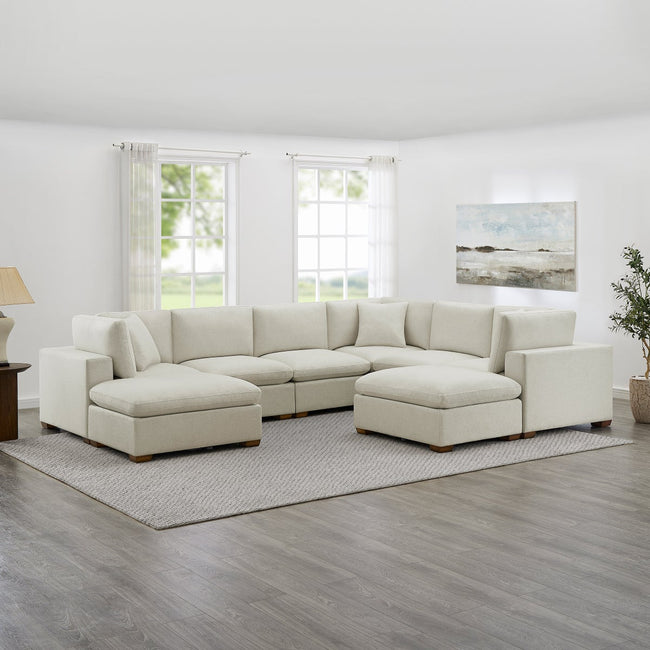 Thomasville Lowell 8-piece Fabric Modular Sectional