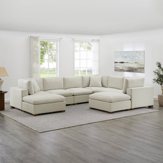 Thomasville Lowell 8-piece Fabric Modular Sectional