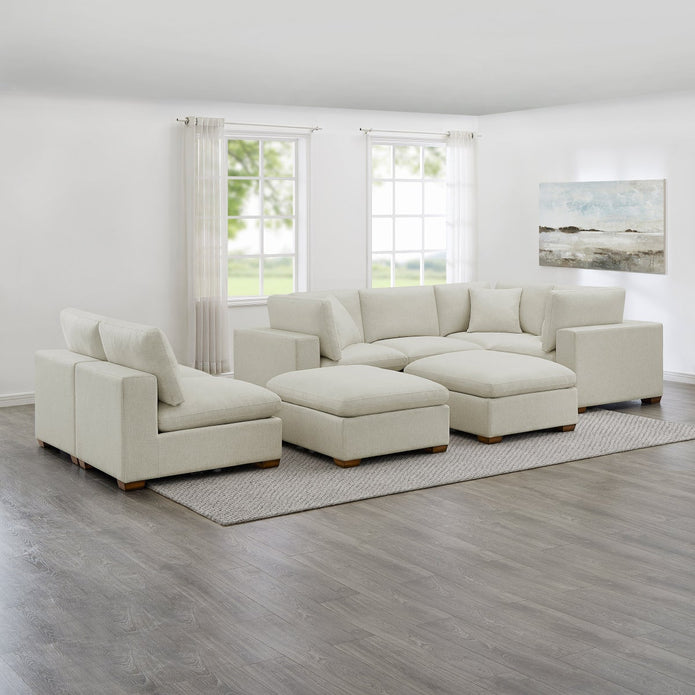 Thomasville Lowell 8-piece Fabric Modular Sectional