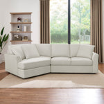 Thomasville 2-piece Fabric Sofa With Wedge Seat and Storage