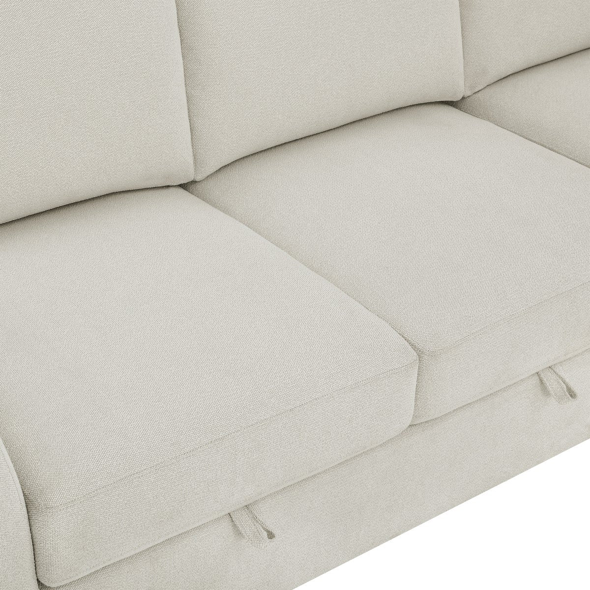 Thomasville 2-piece Fabric Sofa With Wedge Seat and Storage