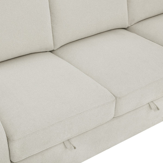 Thomasville 2-piece Fabric Sofa With Wedge Seat and Storage
