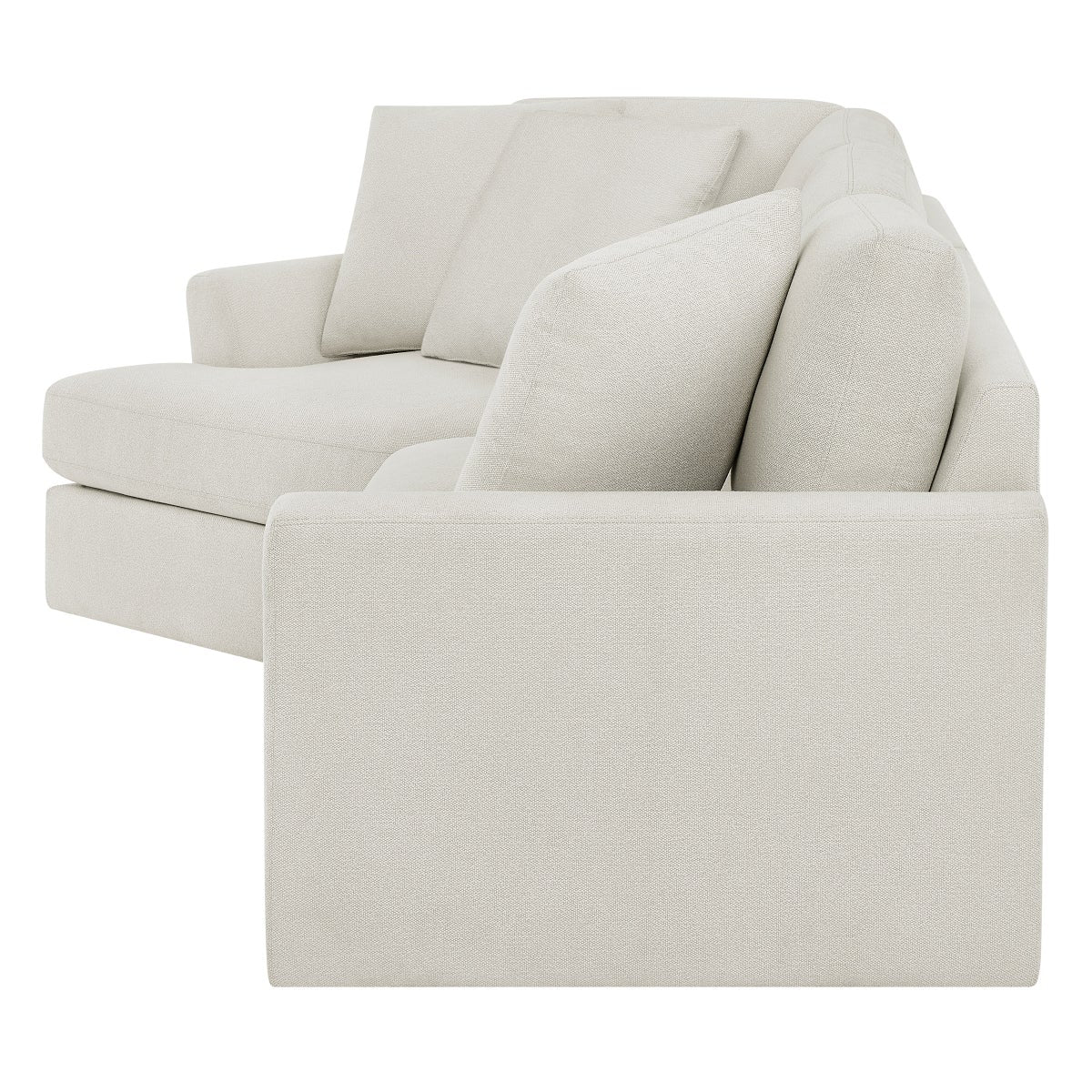 Thomasville 2-piece Fabric Sofa With Wedge Seat and Storage