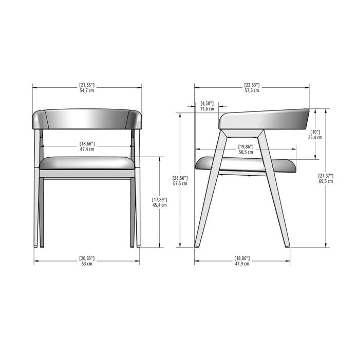 Amisco Caris Dining Chair