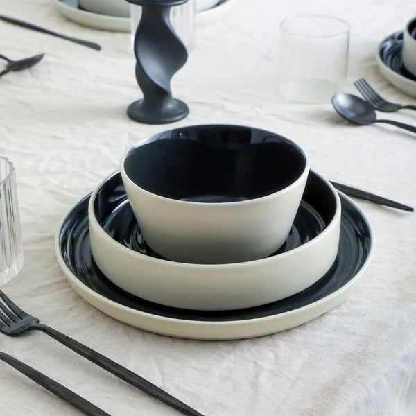 Stone Lain Elica Stoneware Dinnerware Set, 12-pieces