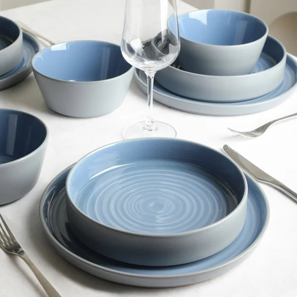 Stone Lain Elica Stoneware Dinnerware Set, 12-pieces