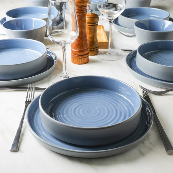 Stone Lain Elica Stoneware Dinnerware Set, 12-pieces