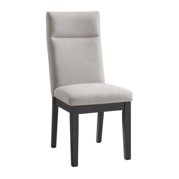Kaelyn Black and Beige Dining Chair, 2-pack