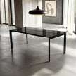 Mobital Host 149.9 cm (59 in.) Extendable Dining Table with Grey Glass Top