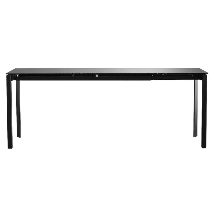 Mobital Host 149.9 cm (59 in.) Extendable Dining Table with Grey Glass Top