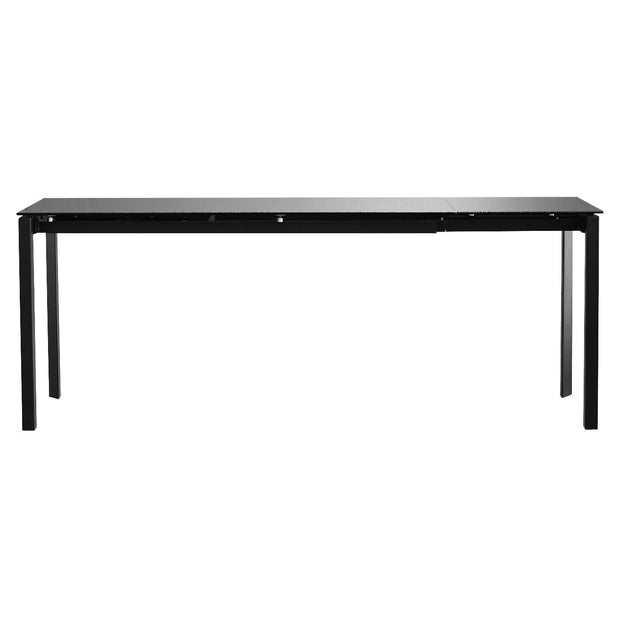 Mobital Host 149.9 cm (59 in.) Extendable Dining Table with Grey Glass Top