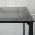 Mobital Host 149.9 cm (59 in.) Extendable Dining Table with Grey Glass Top