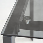 Mobital Host 149.9 cm (59 in.) Extendable Dining Table with Grey Glass Top