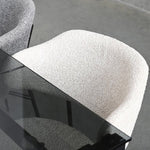 Mobital Host 149.9 cm (59 in.) Extendable Dining Table with Grey Glass Top