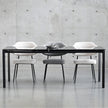 Mobital Host 149.9 cm (59 in.) Extendable Dining Table with Grey Glass Top