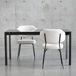 Mobital Host 149.9 cm (59 in.) Extendable Dining Table with Grey Glass Top