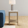 Loxley Rowe Mindi Stone Top End Table