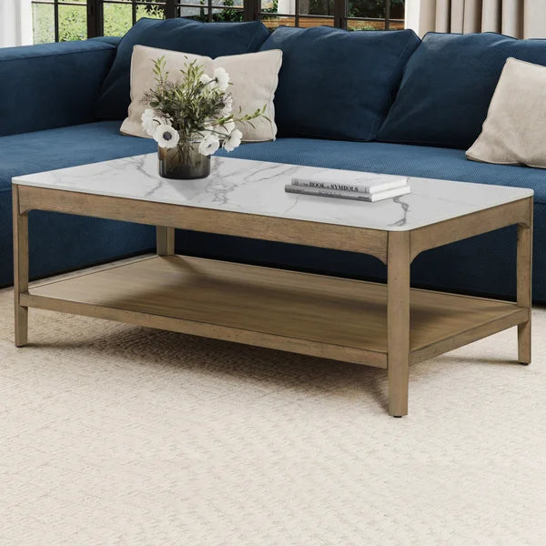 Loxley Rowe Mindi Stone Top Coffee Table