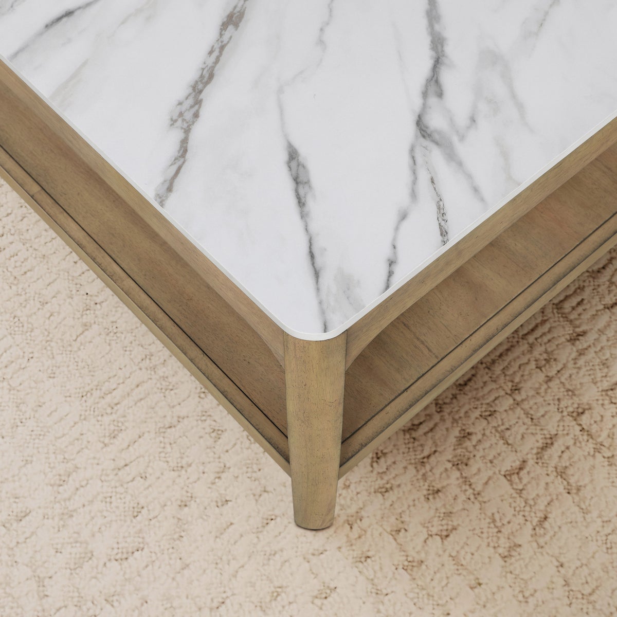 Loxley Rowe Mindi Stone Top Coffee Table