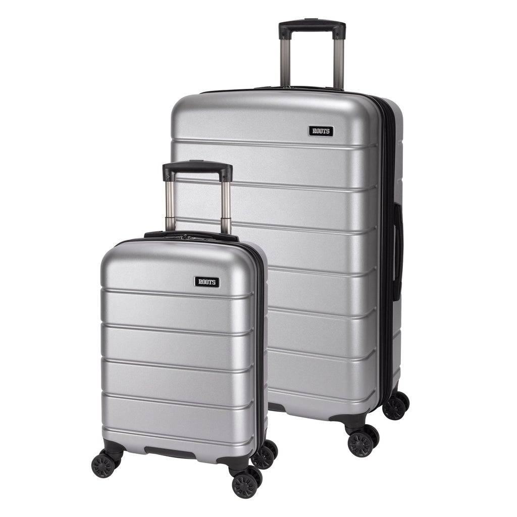 Roots Territory 2-piece Hardside Luggage Set - Silver