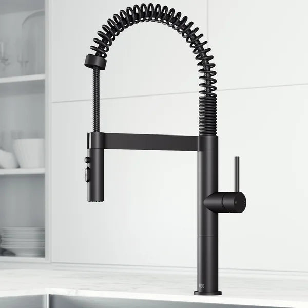 VIGO Edison Pro 20 in. Single handle Pull-Down Kitchen Faucet