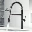 VIGO Edison Pro 20 in. Single handle Pull-Down Kitchen Faucet