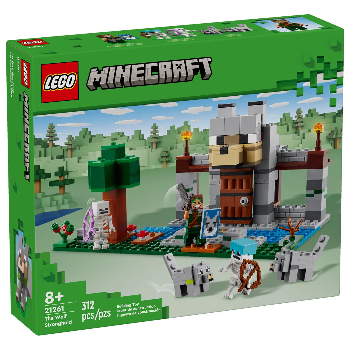 LEGO Minecraft The Wolf Stronghold Fortress Playset Video Game Toy