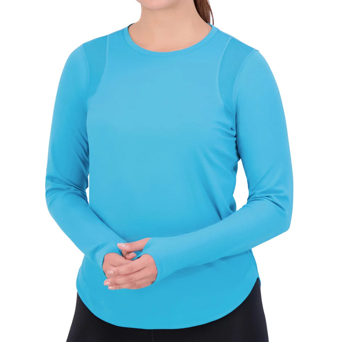 SAGE Collective Women's Mesh Long Sleeve Active Top