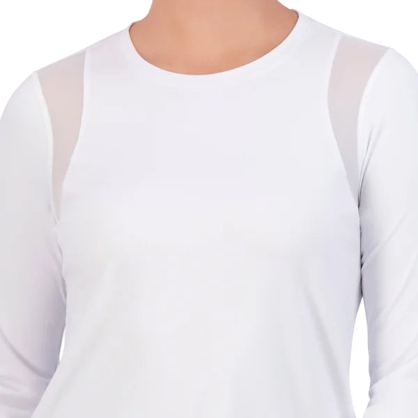 SAGE Collective Women's Mesh Long Sleeve Active Top
