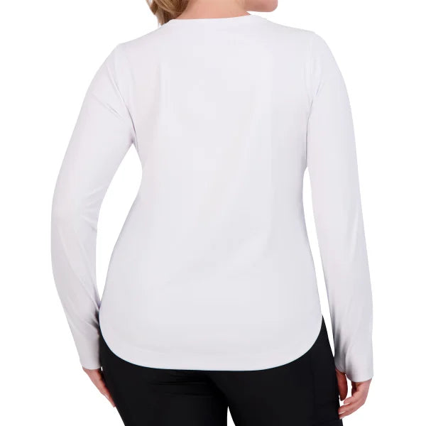 SAGE Collective Women's Mesh Long Sleeve Active Top